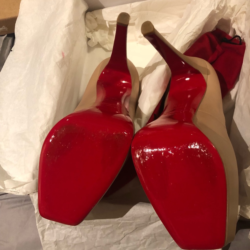 Christian Louboutin Ghildarc 38.5 Nude 160 - Picture 3 of 11